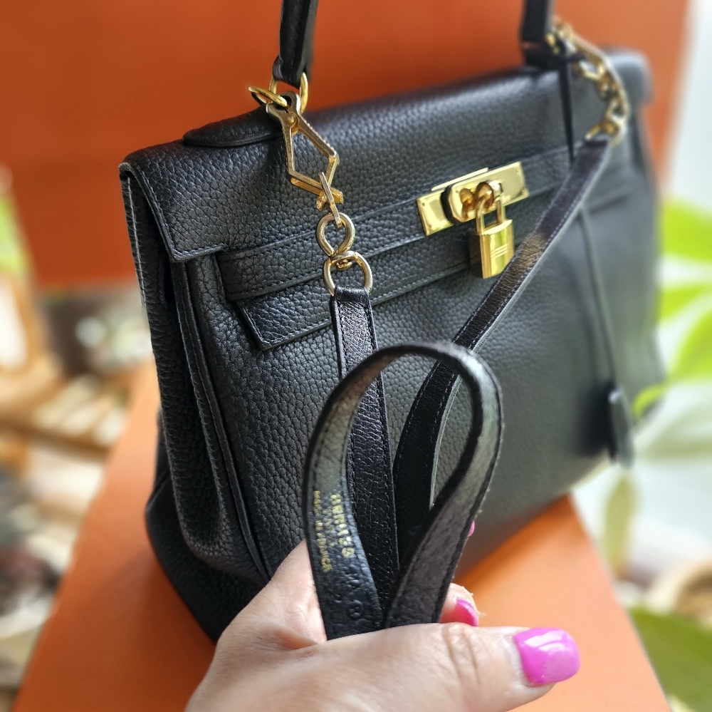HERMES KELLY BLACK - Picture 13 of 16